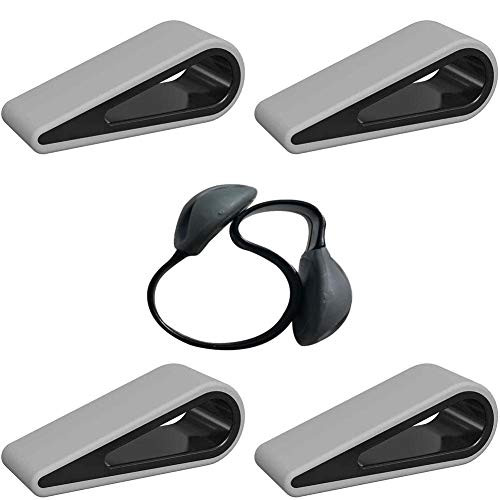 Laptop & Computer Keyboard Riser, Anti-Slip Keyboard Stands, Portable Silicone Desk Risers Elevators, Ultra Compact & Lightweight Tilt Lift for Laptop, Notebook, Keyboard,5 Packs,Grey