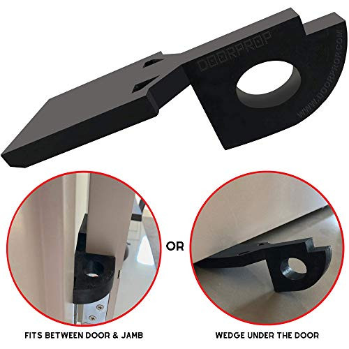 Doorprop Residential Door Stopper (Multiple Sizes) - Patented Design Door Wedge Ideal for Residential Uses | Door Stop for Both Tensioned & Non-Tensioned Hinges (Large - Residential Exterior)