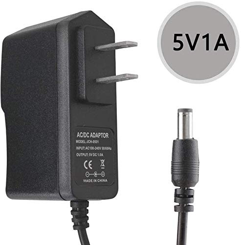 Waysse 5V 1A DC Power Adapter, AC Power Adapter Wall Charger for Android Tablets Webcam Routers Toys Recorder Bluetooth Speaker and More DC 5v Devices