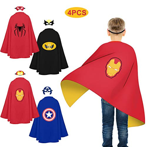 Refasy Toys for 3 Year Old Boys,Superhero Capes for Kids Halloween Costume Cosplay Cartoon Dress up Costumes Superhero Toy for Kids Festival Party Supplies Favors Best Birthday Xmas Gifts for Boy Girl