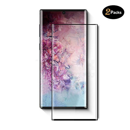 [2 Pack] Galaxy Note 10 Plus Screen Protector,LELANG HD Full Screen Tempered Glass Screen Protector Film, Support Fingerprint Unlock [3D Touch] Cover Saver,for Samsung Galaxy Note 10 Plus/Note 10+