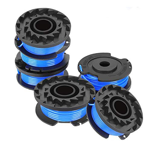 Trimmer String Line & Spool for Greenworks, 0.065" Single Autofeed Replacement Spools String Trimmers Tool Pack of 6