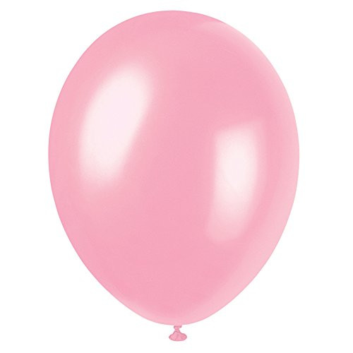 12" Latex Pearlized Crystal Pink Balloons, 50ct