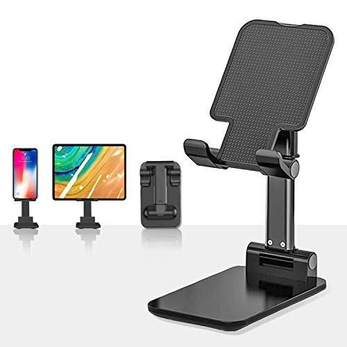 Cell Phone Stand, Angle Height Adjustable Cell Phone Stand for Desk, Fully Foldable Phone Holder, Tablet Stand, Case Friendly Compatible with All Mobile Phone/iPad/Kindle/Tablet