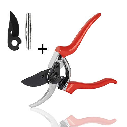 Lakaw Professional Stainless Steel Bypass Pruning Shears (LK-03041)?Garden Shears?Hand Pruners?Garden Clippers.?Red