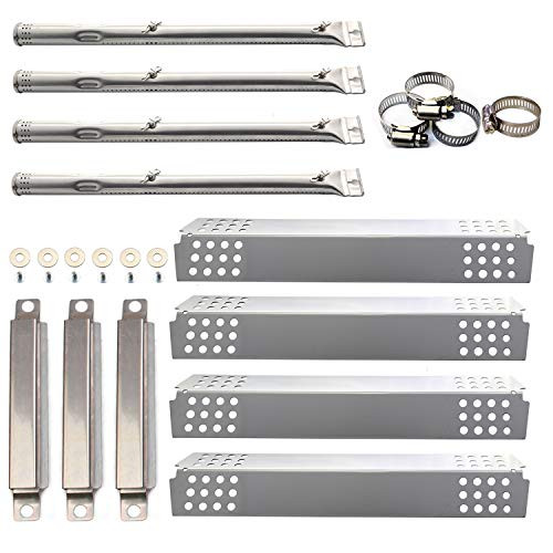 Sunshineey Gas Grill Replacement Parts Kit Stainless Steel Burner, Heat Plate, Carry Over Tube for Charbroil 463241113, 463449914 Model(Repair Kit) Sunshineey Gas Grill Replacement Parts Kit Stainless Steel Burner, Heat Plate, Carry Over Tube for Charbroil 463241113, 463449914 Model(Repair Kit)