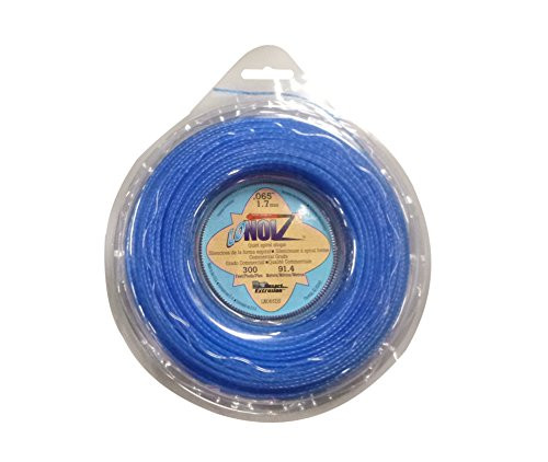 LoNoiz 065-Inch-by-300-Foot Spool Commercial Grade Spiral Twist Quiet 1/2-Pound Grass Trimmer Line, Blue LN065DS-12