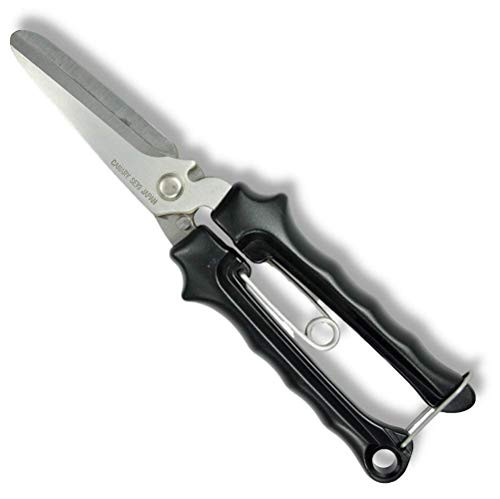 CANARY Heavy Duty Aviation Snips Spring Loaded Tin and Metal Cutting Scissors for Straight Cut and Wire Cut (Arm Wrestler Hard Snips Long)