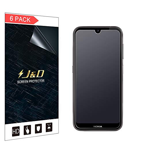 J&D Compatible for 6-Pack Nokia 4.2 Screen Protector, [Anti-Glare] [Anti-Fingerprint] [Not Full Coverage] Matte Film Shield Screen Protector for Nokia 4.2 Matte Screen Protector - [Not for Nokia 3.2]