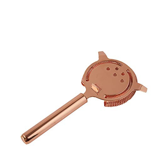 Copper Cocktail Strainer | Stainless Steel with Copper Finish, Bartender Tool, Easy Use Barware, Part of The Bartender Collection by Root7