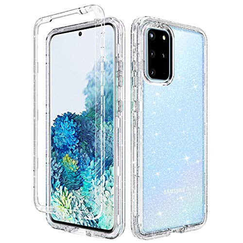 GUAGUA Galaxy S20 Plus Case Samsung S20 Plus Case Glitter Bling Crystal Clear 3 in 1 Hybrid Hard PC Soft TPU Bumper Cover Shockproof Protective Case for Samsung Galaxy S20 Plus 6.7-inch Transparent GUAGUA Galaxy S20 Plus Case Samsung S20 Plus Case Glitter Bling Crystal Clear 3 in 1 Hybrid Hard PC Soft TPU Bumper Cover Shockproof Protective Case for Samsung Galaxy S20 Plus 6.7-inch Transparent