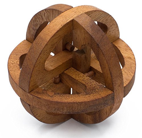 SiamMandalay Global Puzzle: Handmade & Organic Wooden Puzzle for Adults from with SM Gift Box(Pictured)