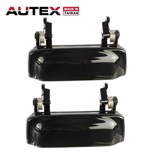 AUTEX Door Handles 2pcs Exterior Front/Rear Left Right Driver Passenger Side Compatible with Explorer Mountaineer 98-01 Replacement for Explorer Sport Trac 2001-2005 79102