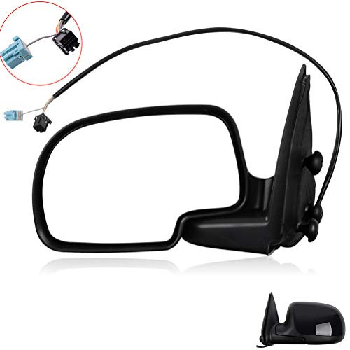 ROADFAR Side View Mirror Fit Compatible with 2003-2006 Chevy Silverado GMC Sierra 1500 2500 Left Side Manual Folding Power Adjustment 15226944 15226945