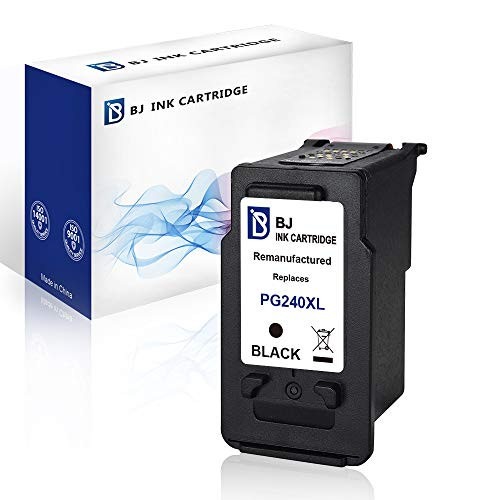 BJ Remanufactured Ink Cartridge Replacement for Canon PG-240XL 240 XL for Canon PIXMA MG3620 MG3520 MG2120 MG2220 MG3120 MG3122 MG3220 MG3222 MX372 MX392 MX432 MX452 MX472 MX512 MX522 MX532(1 Black)