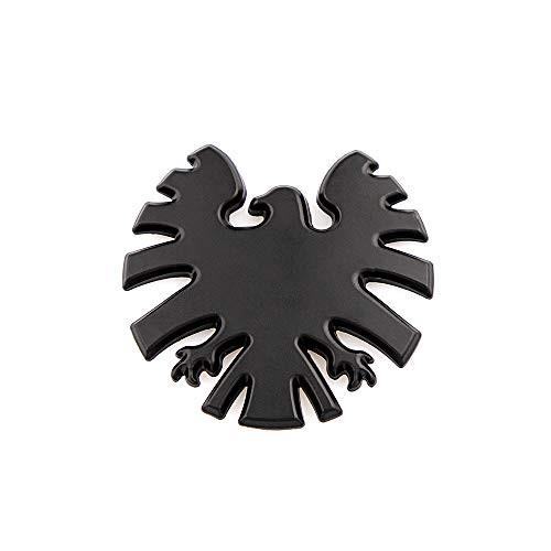 CARRUN 1Pc 3D Eagle Emblem Shield Emblem Badge Avengers Sticker Badge Premium Car Badge Body Fender Logo (Black) CARRUN 1Pc 3D Eagle Emblem Shield Emblem Badge Avengers Sticker Badge Premium Car Badge Body Fender Logo (Black)