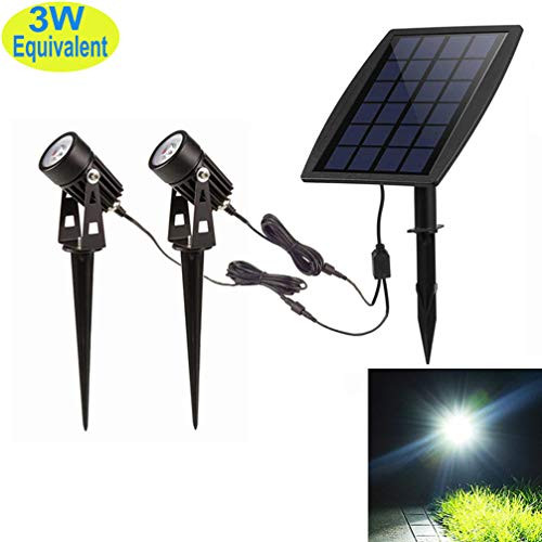 Solar Spot Lights Outdoor, LED Solar Landscape Spotlights, Solar Powered Wall Lights 2-in-1 Waterproof Solar Landscaping Light for Yard Garden Driveway Patio Lawn, Auto On Off Daylight Solar Spot Lights Outdoor, LED Solar Landscape Spotlights, Solar Powered Wall Lights 2-in-1 Waterproof Solar Landscaping Light for Yard Garden Driveway Patio Lawn, Auto On Off Daylight