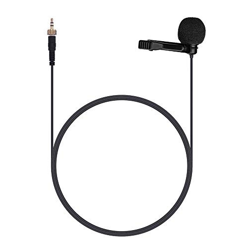 Lavalier Microphone Comica CVM-M-C1 Cardioid Hands Free Clip on Lapel Mic for Sennheiser Comica Wireless Lav Microphone Transmitter System