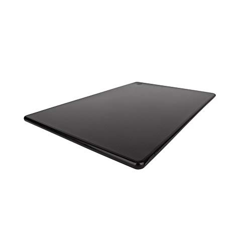 Commercial Plastic Black Cutting Board, NSF, 18 x 12 x 0.5 Inch