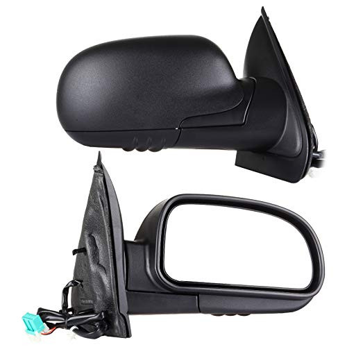 Ineedup Side View Mirror Replacement Mirror Fit for Trailblazer EXT 2003-2008 Isuzu Ascender 2002-2009 GMC Envoy Envoy XL XUV Jimmy Right Side Manual Folding Power Heated 15789783 GM1321265