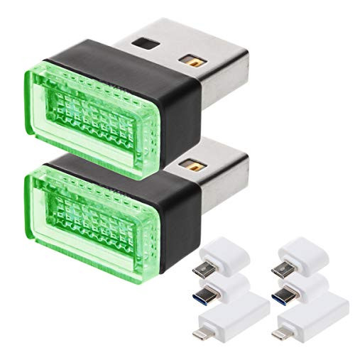 ZYHW USB Ambient Lighting Car Interior Led Atmosphere Lights Mini Car Interior Ambient Lighting Kit Laptop Keyboard Lamp Home Decoration Night Lamp with 2 Set Adapter