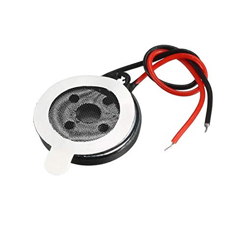uxcell 1 Watt 8 Ohm 13mm Dia. 2-Wired Round Mini Magnet MP3 MP4 Phone Speaker Loudspeaker 2Pcs
