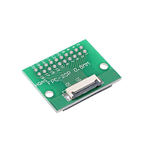 uxcell FFC FPC 20 Pin 0.5mm Pitch to DIP 1.0mm PCB Converter Board Couple Extend Adapter