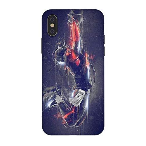 Rusiya iPhone X/XS case Football Motion Cool 5 Designs Figure IMD TPU Pattern Anti-Scratch Anti-Finger Soft Slim Shockproof Flexible Cover Case (Rugby 2, iPhone X/XS)