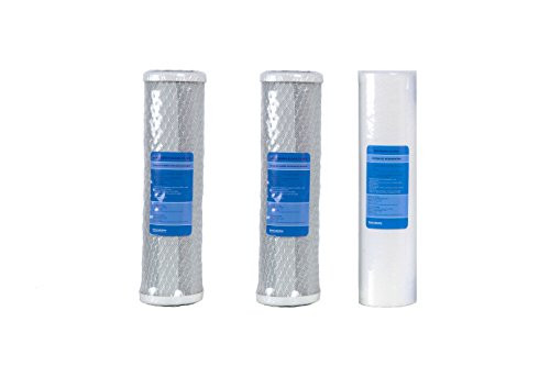 Green Label Universal Water Filter Set for Most Reverse Osmosis Units: 1 PP Sediment, 2 CTO Carbon Block Filters Green Label Universal Water Filter Set for Most Reverse Osmosis Units: 1 PP Sediment, 2 CTO Carbon Block Filters