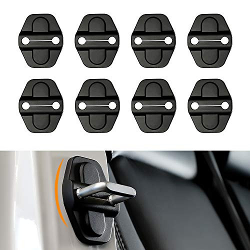 8 PCS Door Lock Cover for Jeep Wrangler JL JLU 2018-2019, 2020 Gladiator JT Door Lock Sticker ABS Cover
