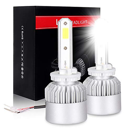 ECCPP 880 LED Headlight Bulb Hi/Lo Beam White Headlamp Conversion Kit - 80W 6000K 9600Lm - 1 Year Warranty(Pack of 2)
