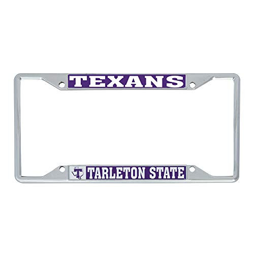 Desert Cactus Tarleton State University TSU Texans NCAA Metal License Plate Frame for Front or Back of Car Officially Licensed (Mascot)