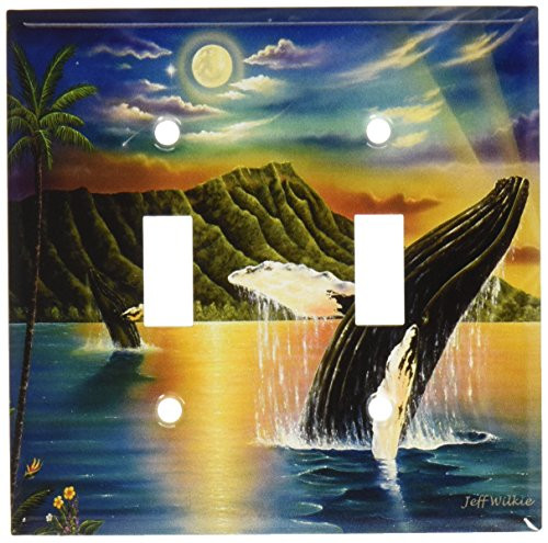 Art Plates - Humpback Whales Switch Plate - Double Toggle