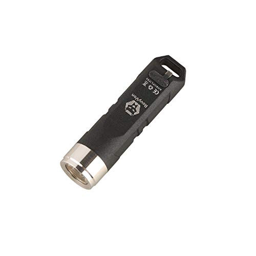RovyVon 550 Lumens CREE XP-G3 S5 LED Super Bright Outdoor EDC Mini Keychain Rechargeable LED Flashlight, 45 Minutes Fast Charging Small Torch,Model A1(Black)