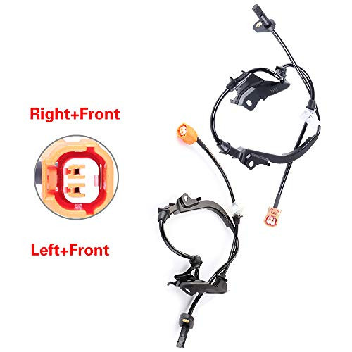 SCITOO 2 pcs Front Left Right ABS Wheel Speed Sensors Fit for 2004 2005 2006 2007 2008 Acura TSX,2003 2004 2005 2006 2007 Honda Accord ALS1097 ALS1016