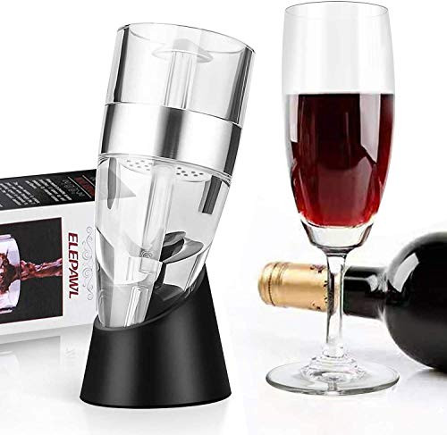 OUTAD Wine Aerator Decanter - Triple Structure Wine Decanter Wine Pourer Decanter Quick Aerating, Enhance Wine Flavors, Premium Aerating Decanter for Wine Bottle - for Business, Family, Banquet, Party