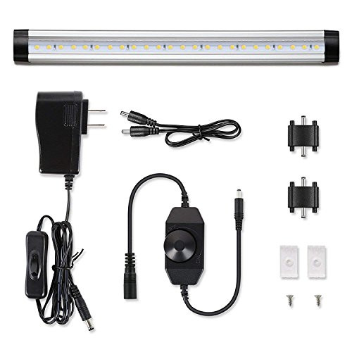 Albrillo Under Cabinet Lighting Dimmable, LED Under Counter Lighting for Kitchen Closet Shelf, Warm White 3000K, Pack of 1 Albrillo Under Cabinet Lighting Dimmable, LED Under Counter Lighting for Kitchen Closet Shelf, Warm White 3000K, Pack of 1