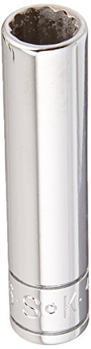 SK Hand Tool 44910 12 Point 1/4-Inch Drive Deep Socket, 5/16-Inch, Chrome