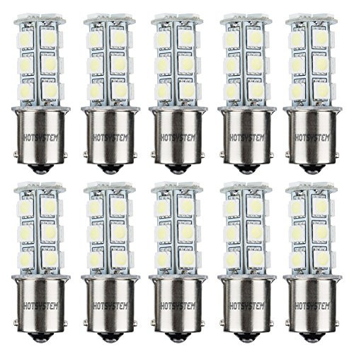 HOTSYSTEM 1156 7506 1003 1141 LED SMD 18 LED Bulbs Interior RV Camper Cool White 10-pack
