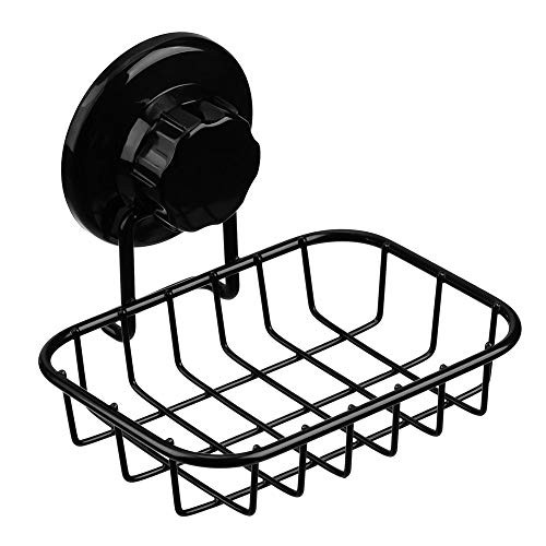 SANNO Soap Dish Holder, Super Powerful Adhesive AdhesiveSoap Saver Soap Holder Soap Tray Bar Soap Sponge Holder for Shower, Bathroom, Tub and Kitchen Sink - Rust Proof Stainless Steel,Black SANNO Soap Dish Holder, Super Powerful Adhesive AdhesiveSoap Saver Soap Holder Soap Tray Bar Soap Sponge Holder for Shower, Bathroom, Tub and Kitchen Sink - Rust Proof Stainless Steel,Black