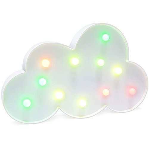 Cloud Light Cloud Party Supplies Kids Cloud Colorful Cloud Lamp Battery Operated Cloud Table Decorations for Wall Decoration,Kids' Room,Living Room,Bedroom (Colorful Cloud)
