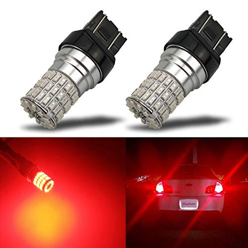 iBrightstar Newest 9-30V Extremely Bright 7440 7441 7443 992 LED Bulbs replacement for Tail Brake Lights, Brilliant Red