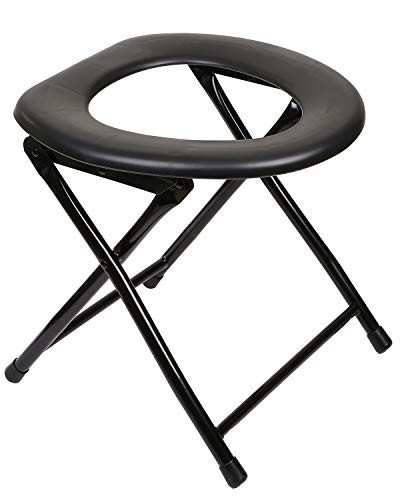 Kunida Designs Portable Camping Toilet Chair - Yoni Steam Seat  Folding Bedside Commode - Lightweight Foldable Outdoor Porta Potty for Adults