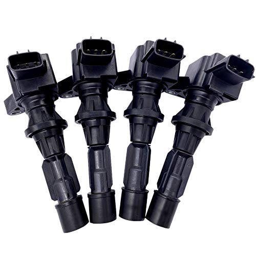 Amrxuts 4pcs UF540 Ignition Coil Packs for 2006-2013 Mazda 3, Mazda 6, 2007-2012 Mazda CX-7, 2006-2015 Mazda MX-5 Miata I4 2.0L 2.3L 2.5L L3G2-18-100-A