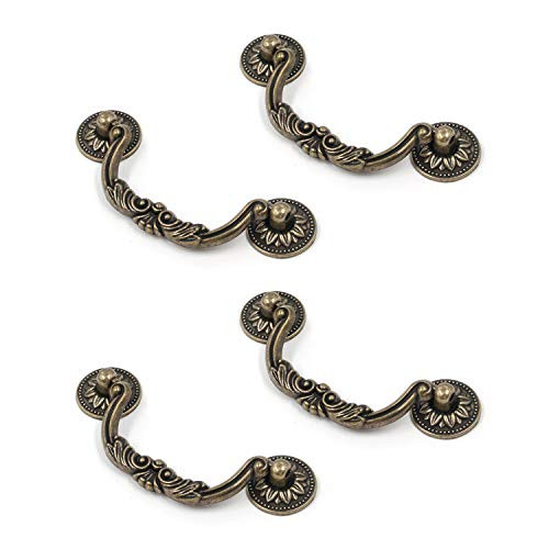 Karcy Pull Handle Cabinet Pull Handles Bronze Antique Mounting Hole Distance 96mm/3.8" Pack of 4