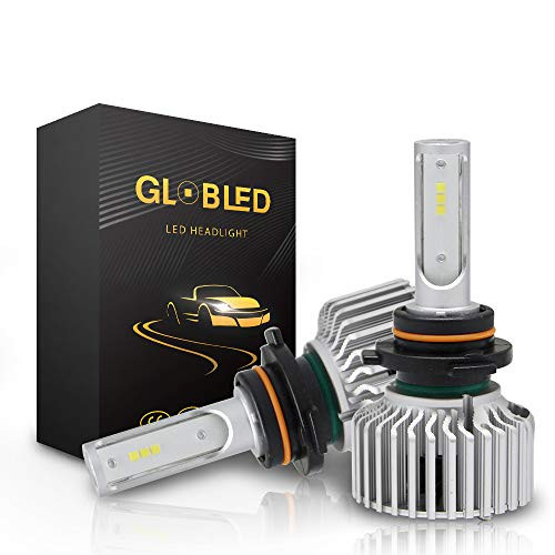 Globled 9006 HB4 LED Headlight Bulb Conversion Kit 80W 16000LM 6000K White High/Low Beam Car Led Headlamps with Canbus Decoder Light