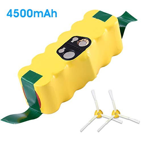 14.4V 4.5Ah Replacement Battery Compatible with iRobot Roomba Battery R3 500 600 700 800 900 Series 500 510 531 535 540 550 552 560 570 580 595 620 650 660 700 760 770 780 790 800 870 900 with Brush 14.4V 4.5Ah Replacement Battery Compatible with iRobot Roomba Battery R3 500 600 700 800 900 Series 500 510 531 535 540 550 552 560 570 580 595 620 650 660 700 760 770 780 790 800 870 900 with Brush