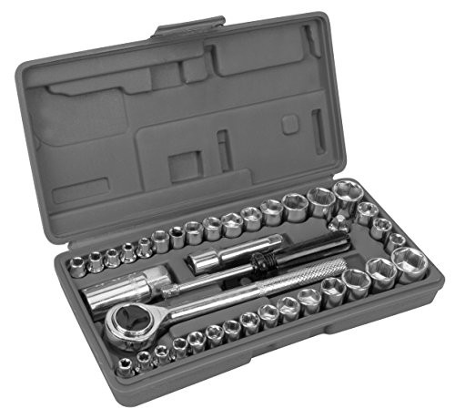 Performance Tool W1173 SAE/Metric 40-Piece Socket Set (1/4 & 3/8 Drive)