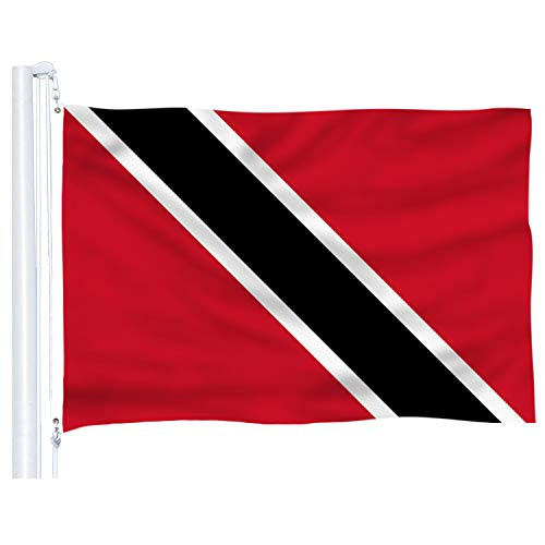 DFLIVE Trinidad and Tobago Flag 3x5 ft Printed Polyester Fly Tobagonian Flag Banner with Brass Grommets