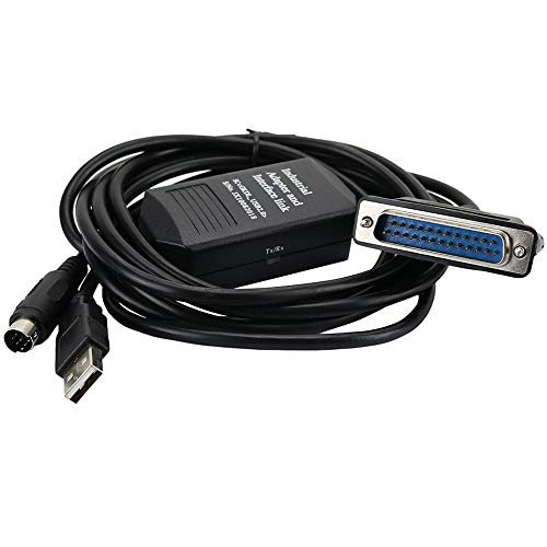Avanexpress PLC Cable USB-SC09 A Series Interface, Compatible with PLC Programming Cable FX Series USB to RS422 Adapter